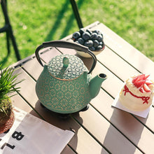 Gusseisen-Teekanne 950ml Kirschblütenmuster Infuser