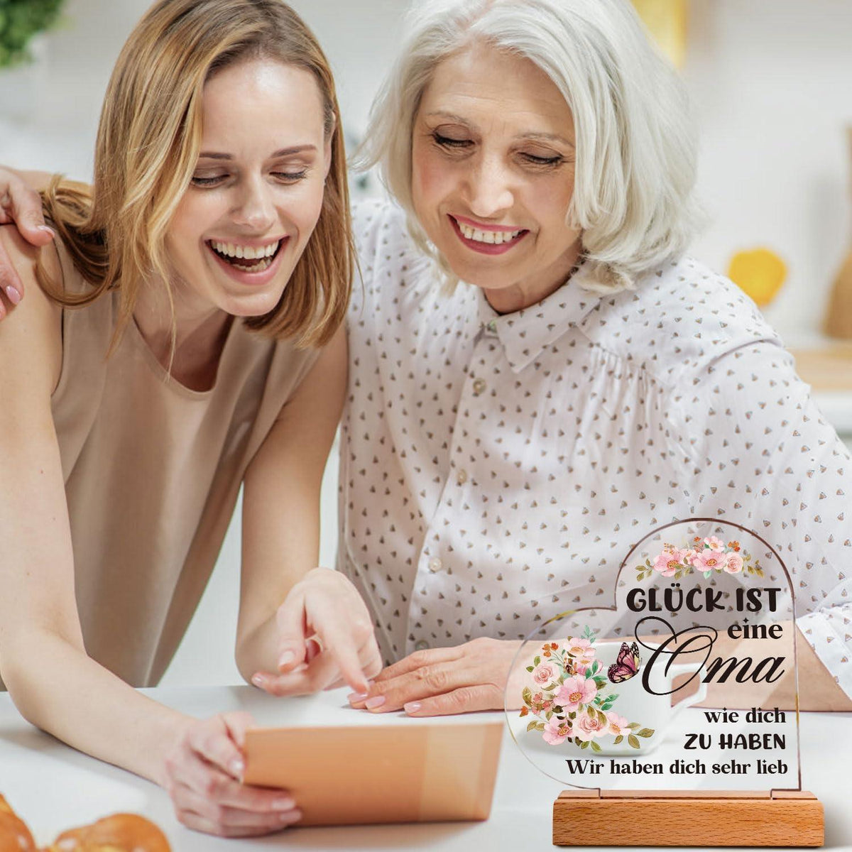 Dekorative Acryl Oma Geschenk Ornamente Geburtstagsgeschenk