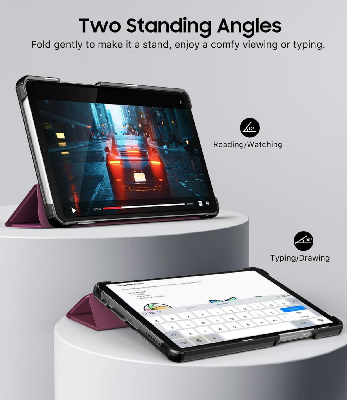Hülle für Samsung Galaxy Tab A9 8,7 Zoll 2023 - Schlank Schutzhülle