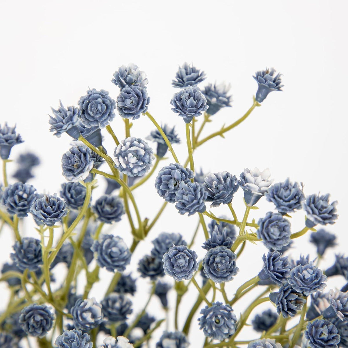 10x Künstliches Schleierkraut Blau - Deko Blumenstrauß 60cm