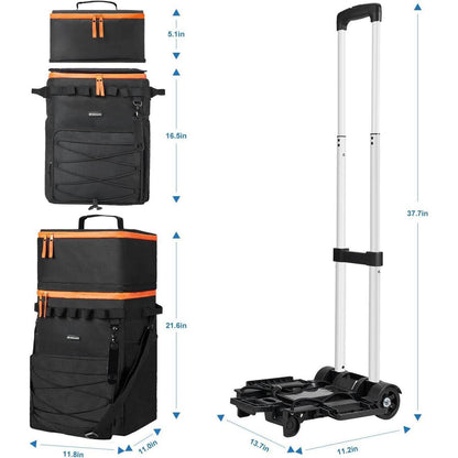 Große Kühltasche auf Rollen – 72 Liter für Picknick & Camping