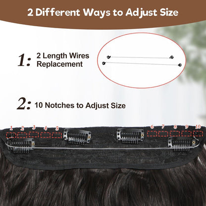 Lange gewellte Haarverlängerung – 30,5 cm, 4 Clips
