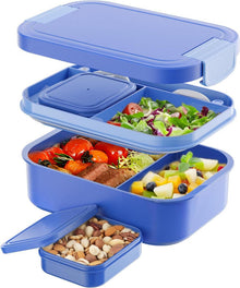 Bento Lunchbox Auslaufsicher 1900ml für Erwachsene Blau