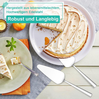Joyfair Tortenheber Set Edelstahl Kuchenschaufel 5-teilig Silber