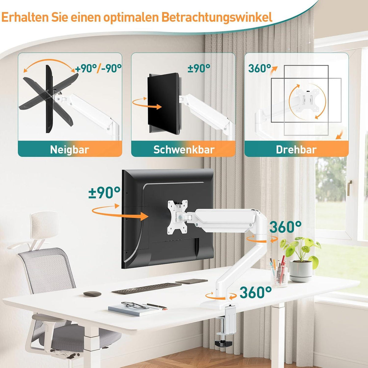 Monitor Halterung für 13-32 Zoll Bildschirme mit VESA