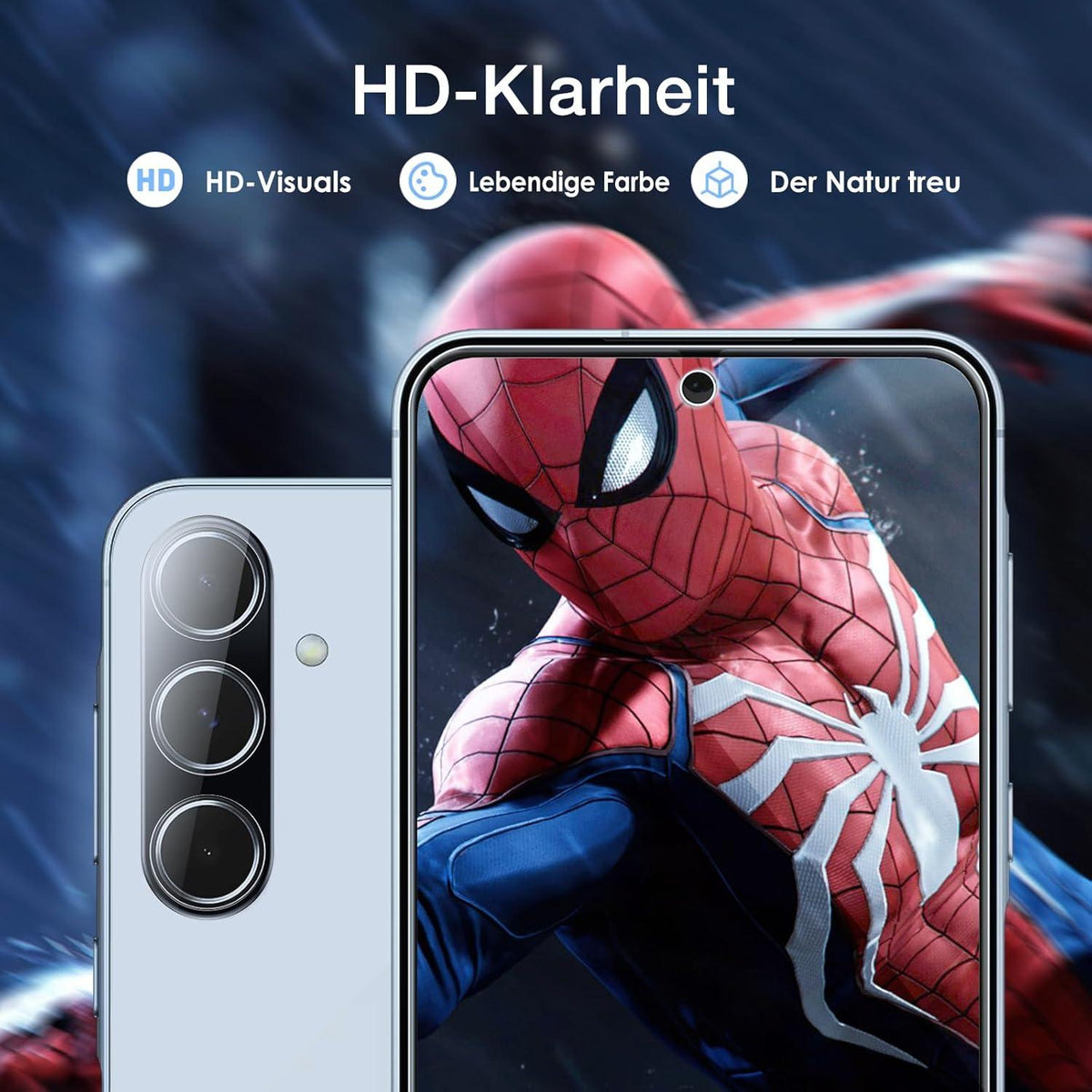 Panzer Schutzglas Samsung Galaxy A55 5G 2x Folie Kameraschutz