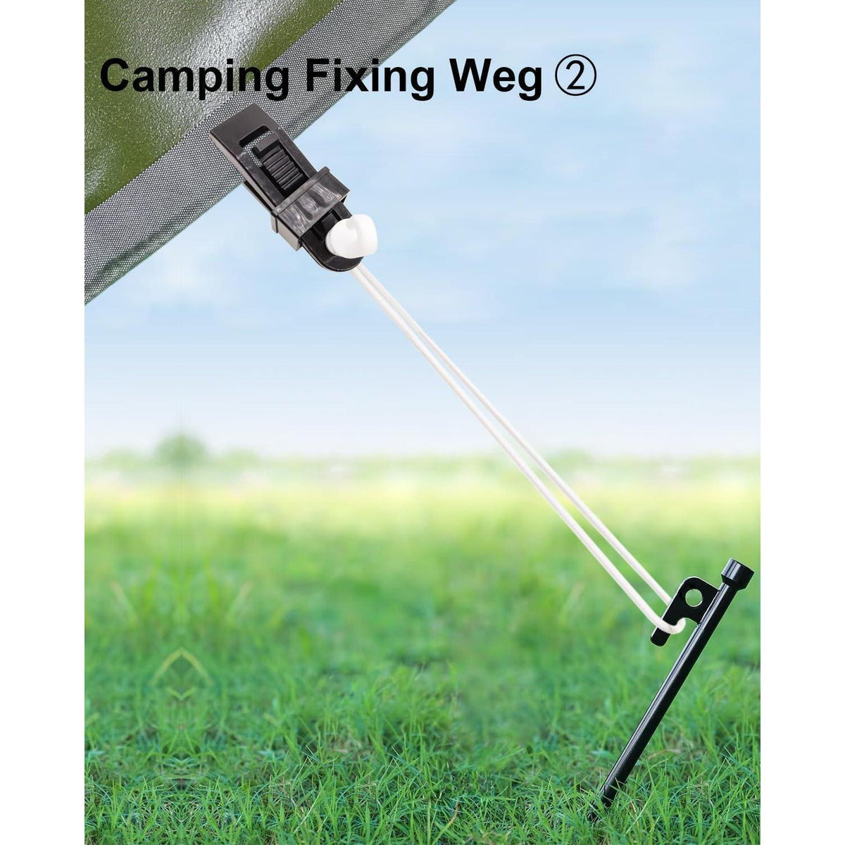 Spanngummis mit Haken 50er Set - 25cm Expander für Camping & Planen