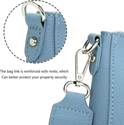 YISUOHOOM Damen Umhängetasche Crossbody Bag Himmelblau