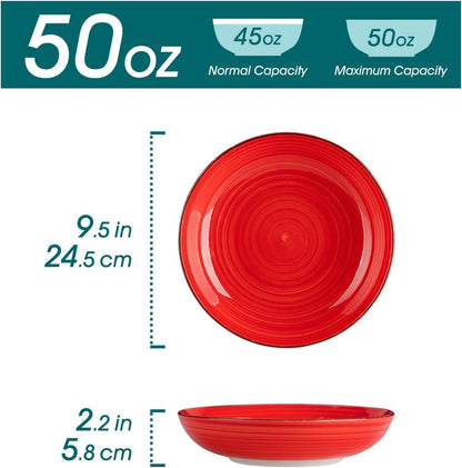 Vancasso Bonita Suppenschalen Set 6er 1500ml - 24,5cm Bunt