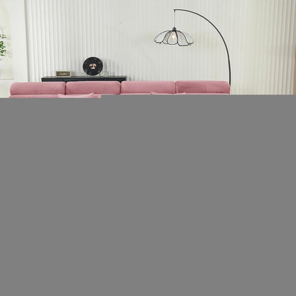 Samt Sofaüberzug Stretch Rosa – Rutschfest & Waschbar