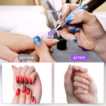 100 Stück 3mm Schleifbänder Nagelfräser 2 Stück Dorn-Bit-Set Maniküre