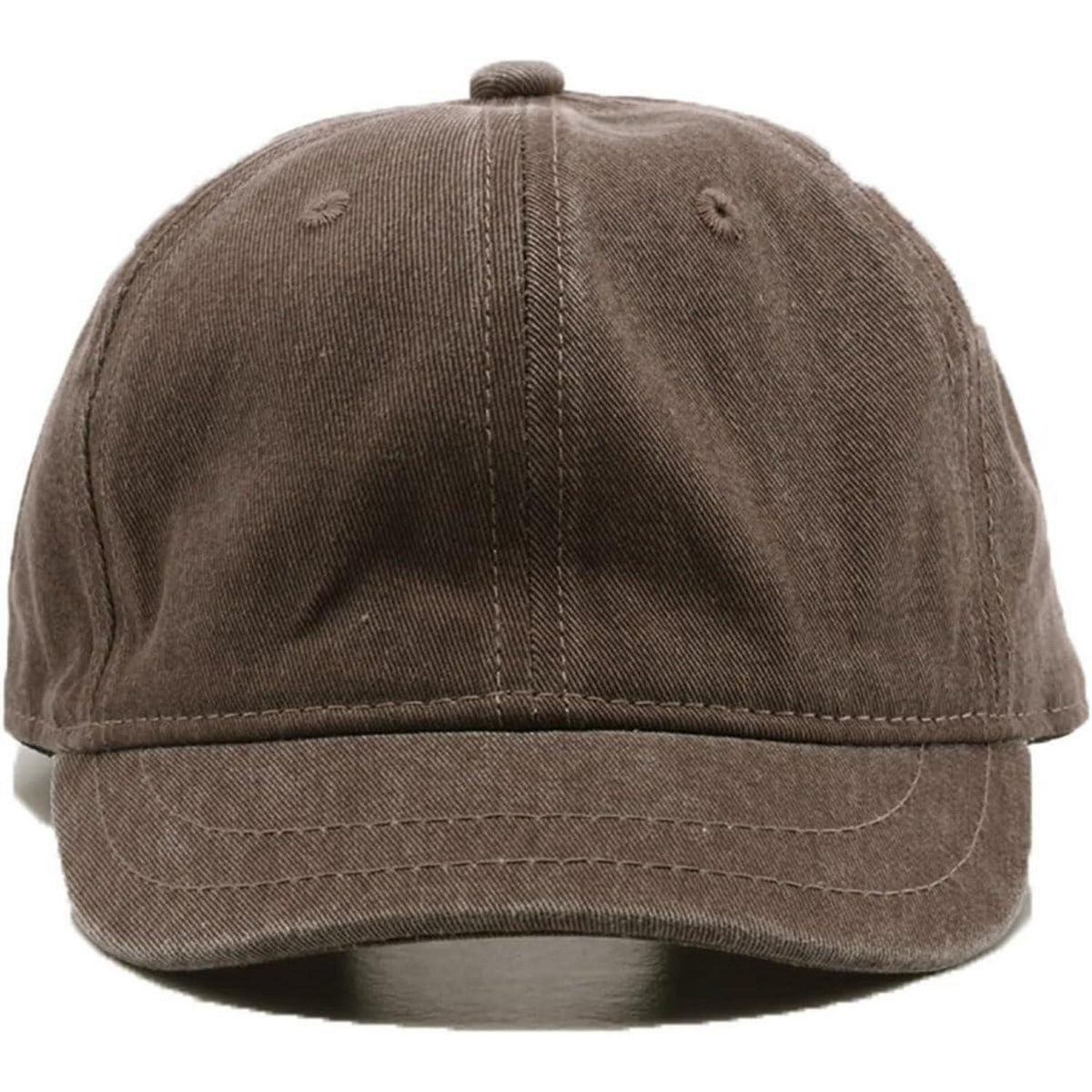 Baseballkappe Unisex Denim mit kurzer Krempe – Braun