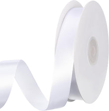 50m Weißes Satinband 20mm - Geschenkband für Hochzeit Taufe.decor