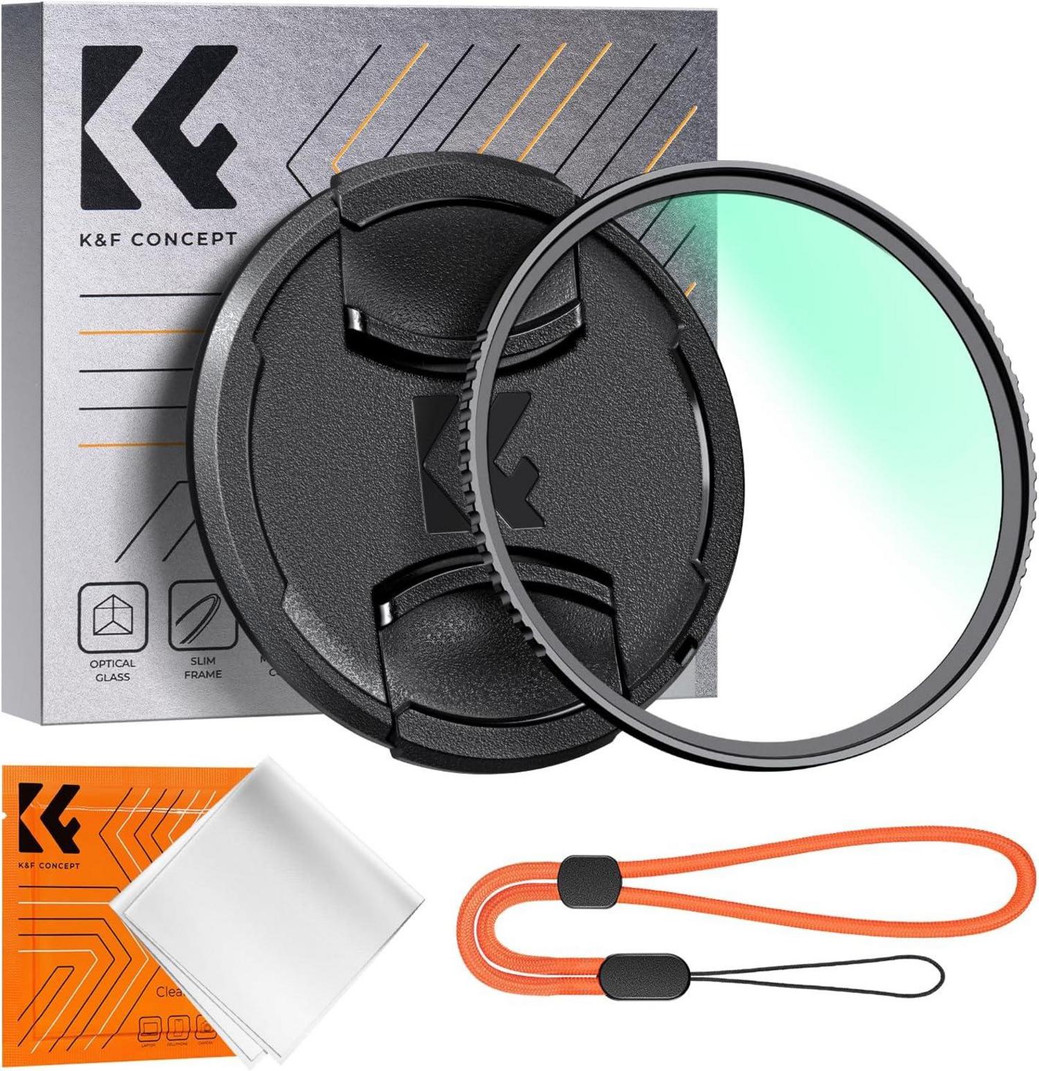 72mm UV Filter mit Objektivdeckel und Reinigungstuch