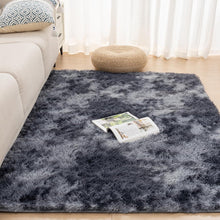 Hochflor Flauschiger Wohnzimmer Teppich Grau 160X230cm