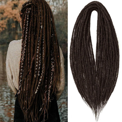 24 Zoll Dreadlock Extensions – Handgemacht, 10 Stränge, 4#