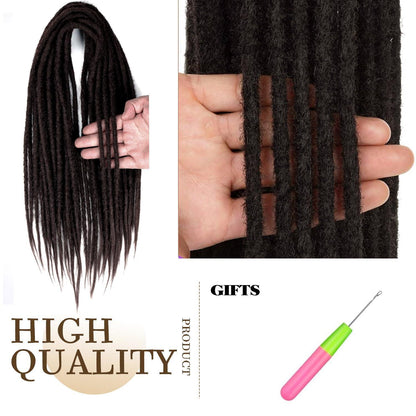 24 Zoll Dreadlock Extensions – Handgemacht, 10 Stränge, 4#
