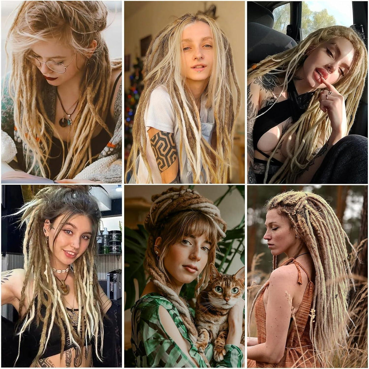 24 Zoll Dreadlock Extensions – Handgemacht, 27/613#
