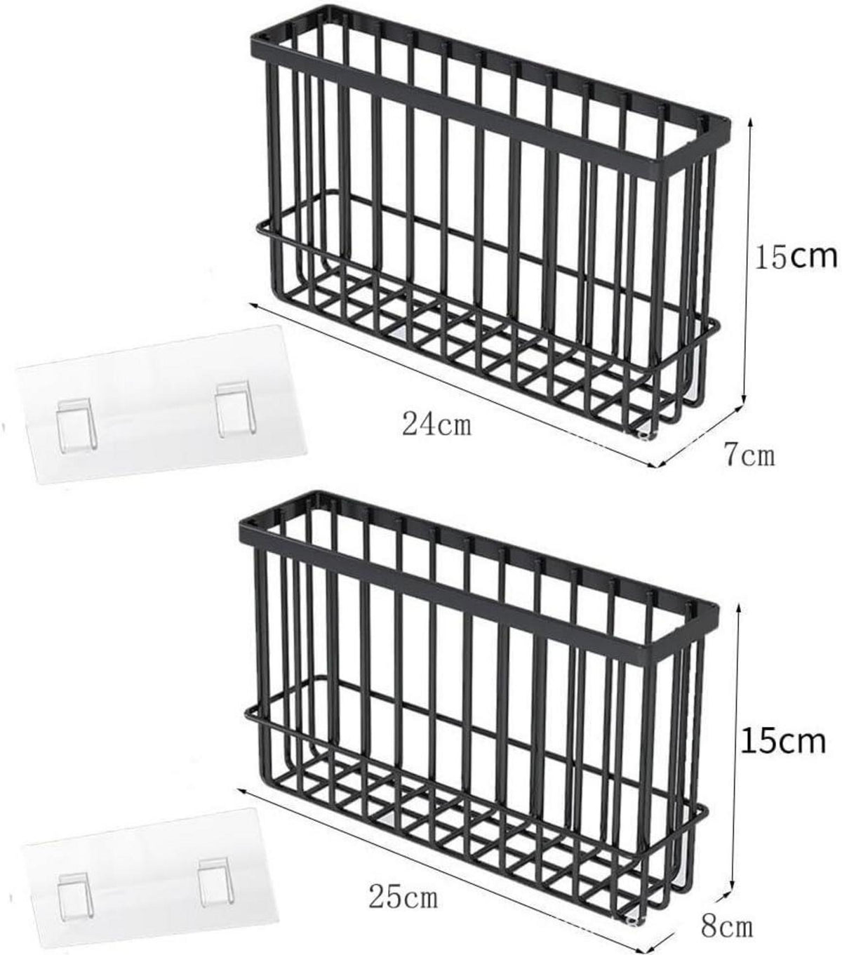 2 Stück Küchenschranktür-Aufbewahrungsbox Wandmontierte Organizer