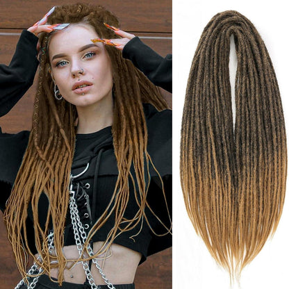 24 Zoll Dreadlock Extensions – Handgemacht, Gerade, T1B/27#