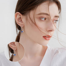 925 Sterling Silber Ozean Welle Wal Ohrringe für Frauen