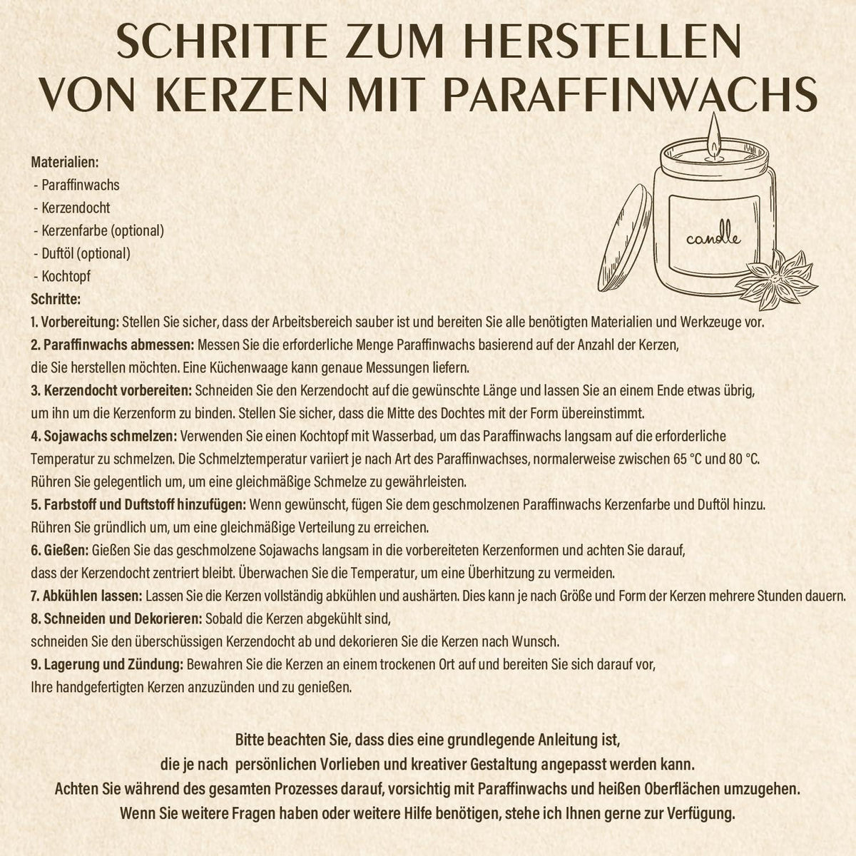 Sojawachs Flocken 10KG – Natürliches Wachs für Kerzen