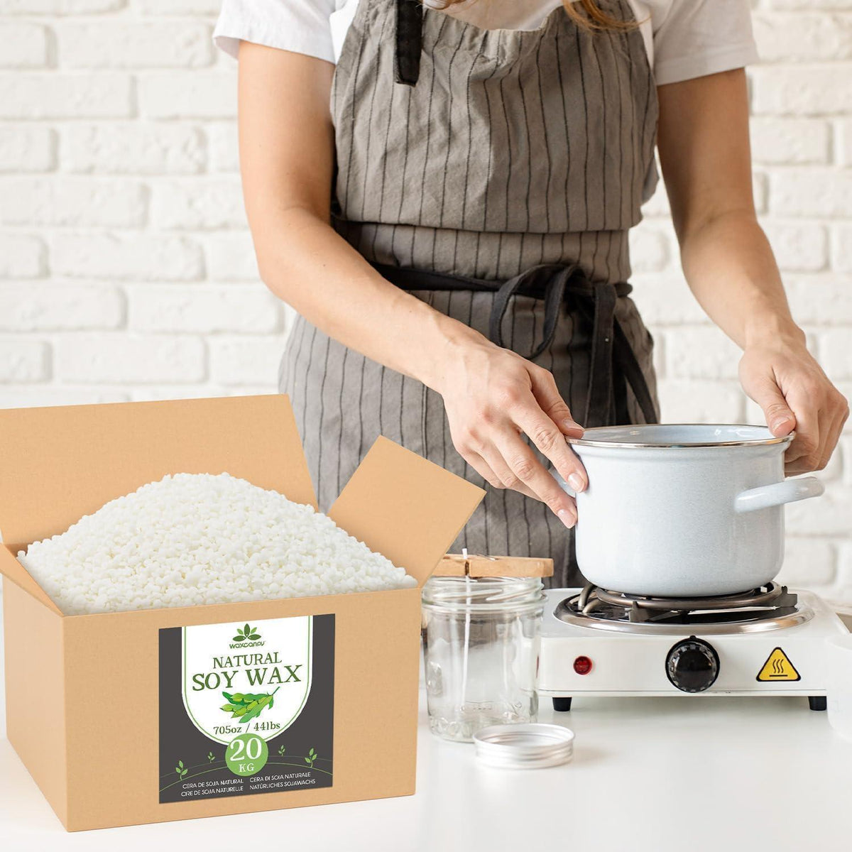 20kg Sojawachs für Kerzen – Premium Qualität & Nachhaltig
