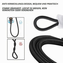 Duschschlauch Schwarz 2m Edelstahl Universal 1/2" Anschluss