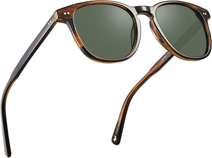 Polarisierte Vintage Sonnenbrille UV-Schutz Acetatrahmen