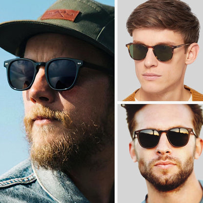 Polarisierte Vintage Sonnenbrille UV-Schutz Acetatrahmen