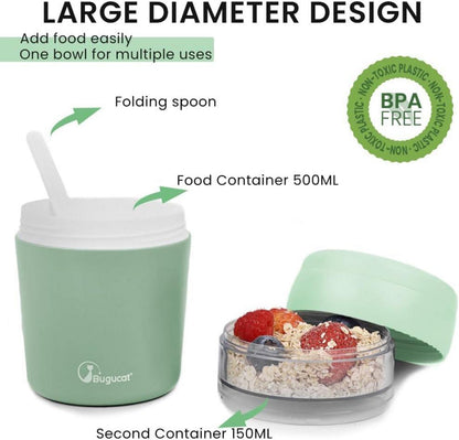 Müslibecher to go Lunchpot Joghurtbecher Salatbecher Obstdose