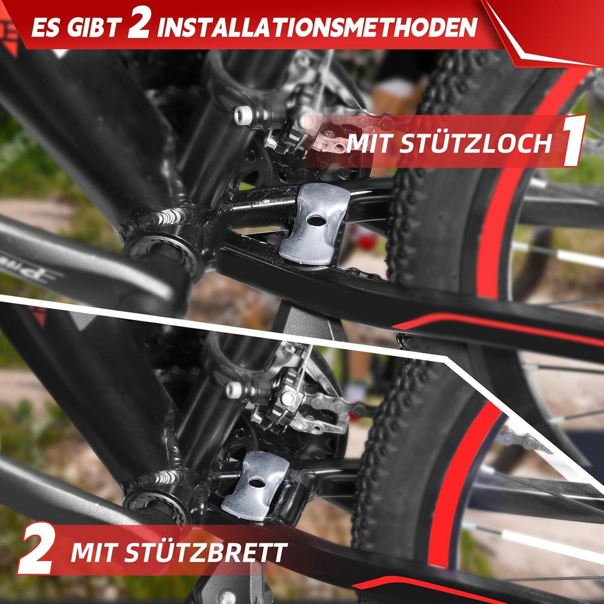 Höhenverstellbarer Universal Fahrradständer 24-29 Zoll Bis 35 kg