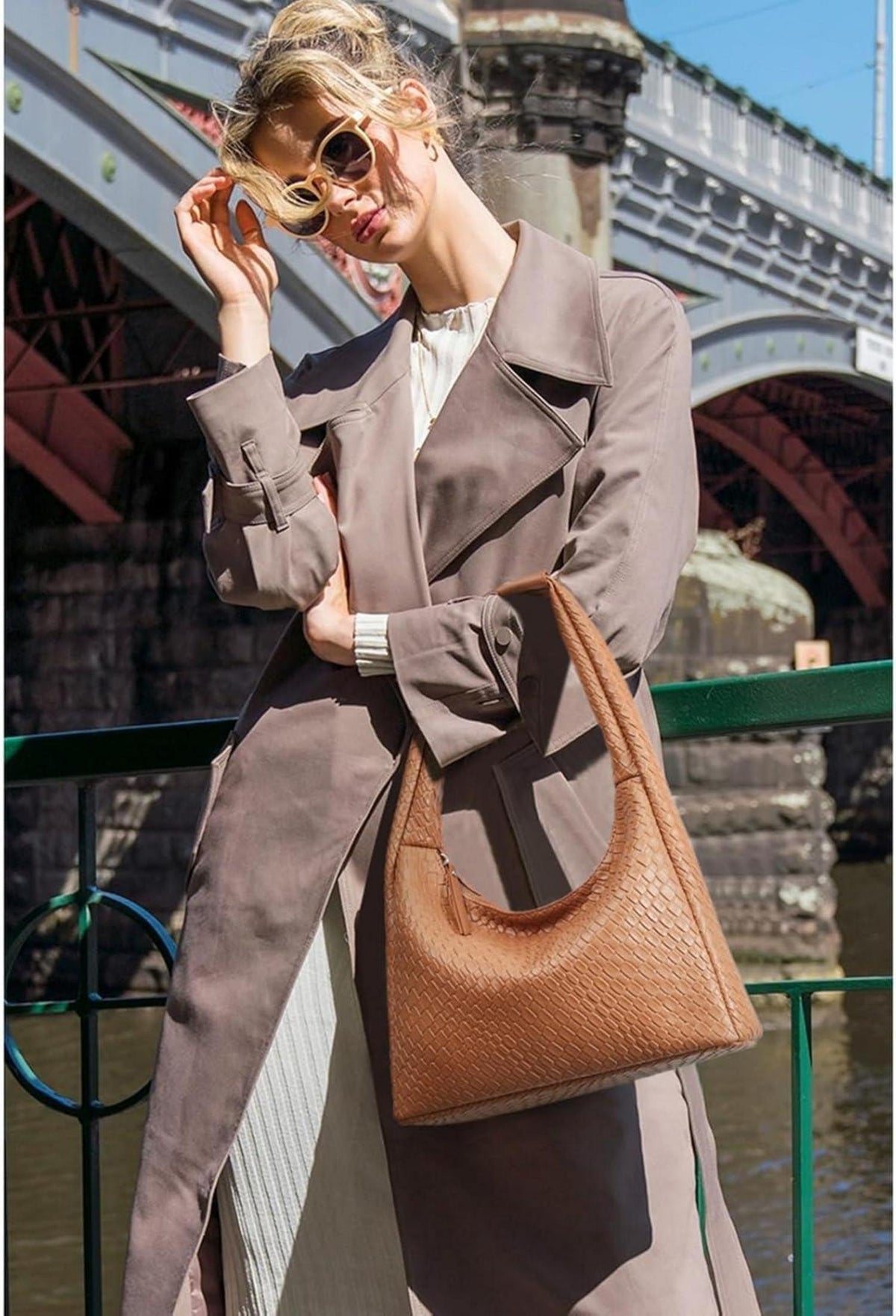 Kleine Handtasche Damen Schultertasche Henkeltasche Shopper