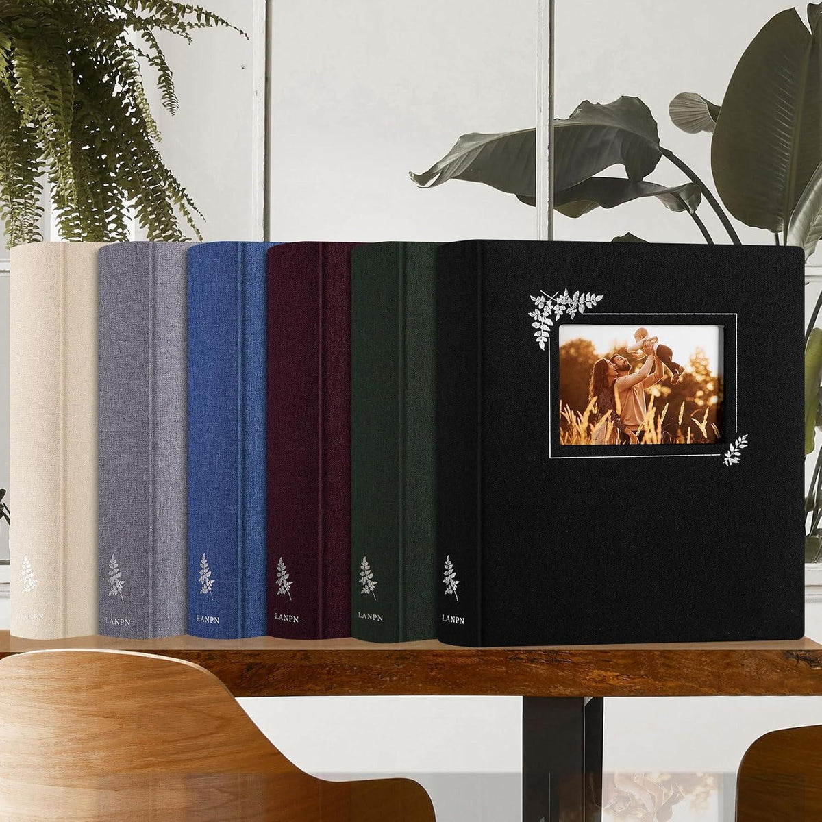 Fotobuch Leinen mit Fenster, Lila, 100 Seiten zum Selbstgestalten