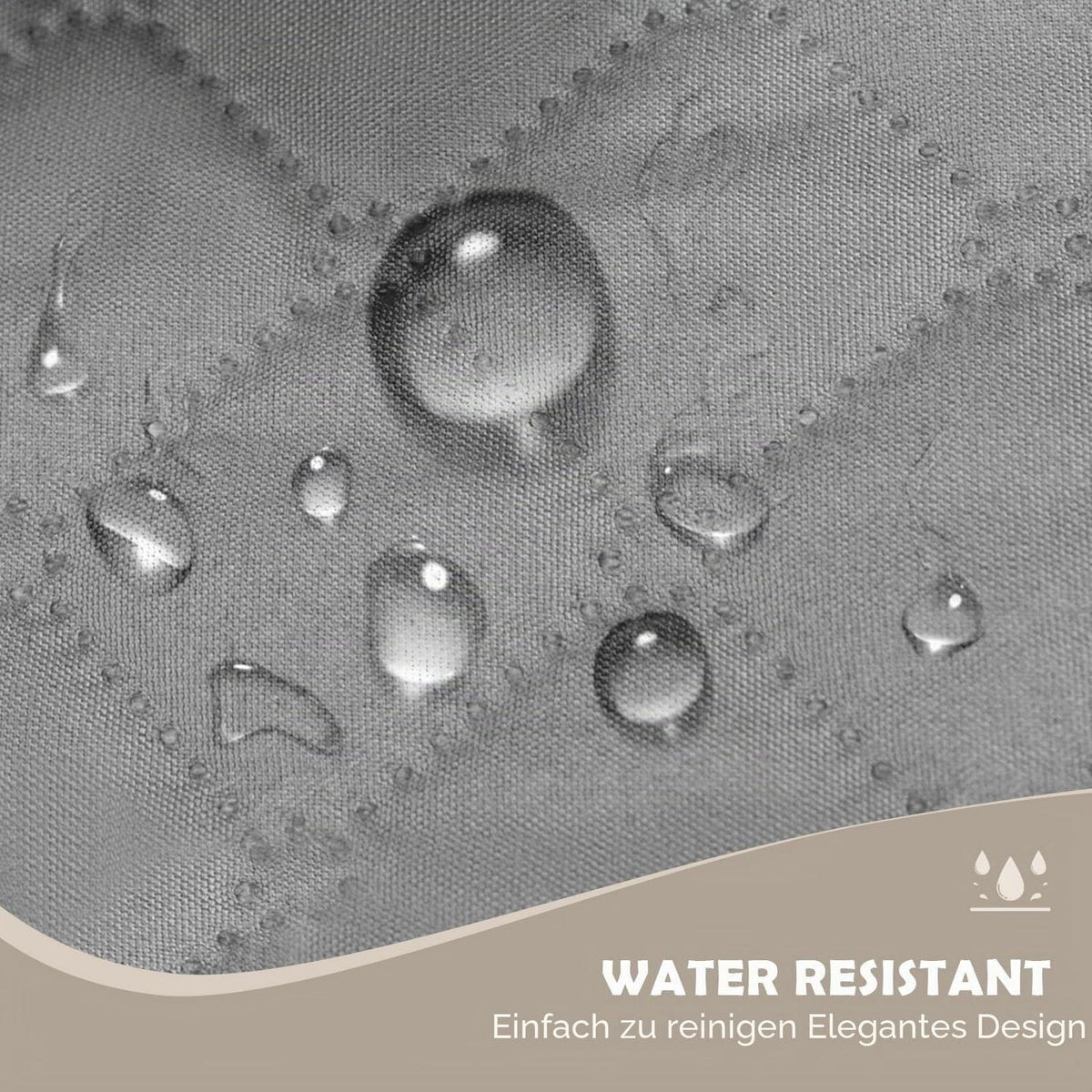 Sofaüberwurf 4 Sitzer wasserdicht rutschfest blassgrau