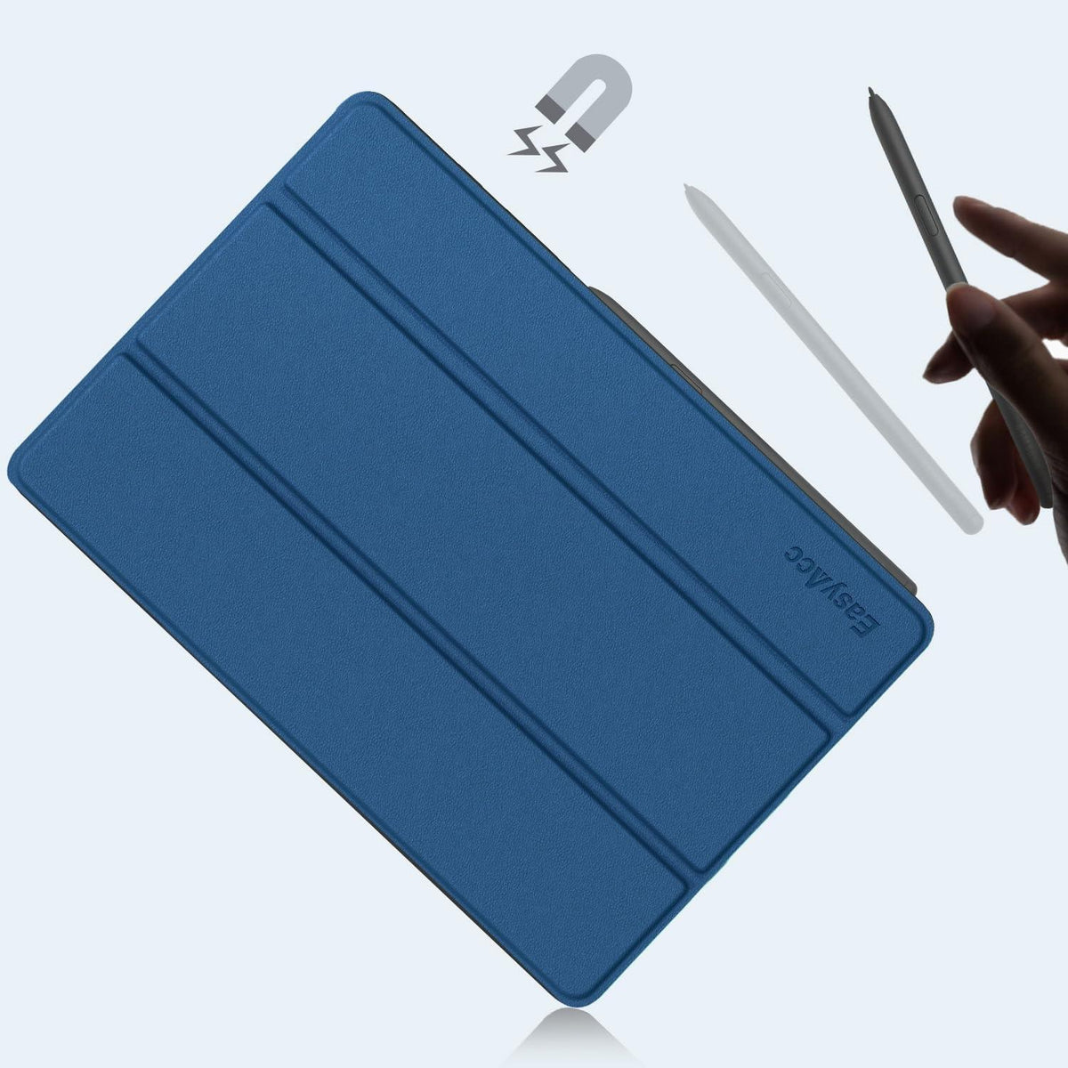 Hülle Samsung Galaxy Tab S6 Lite 10.4 Zoll Dünn S Pen Halter Meerblau