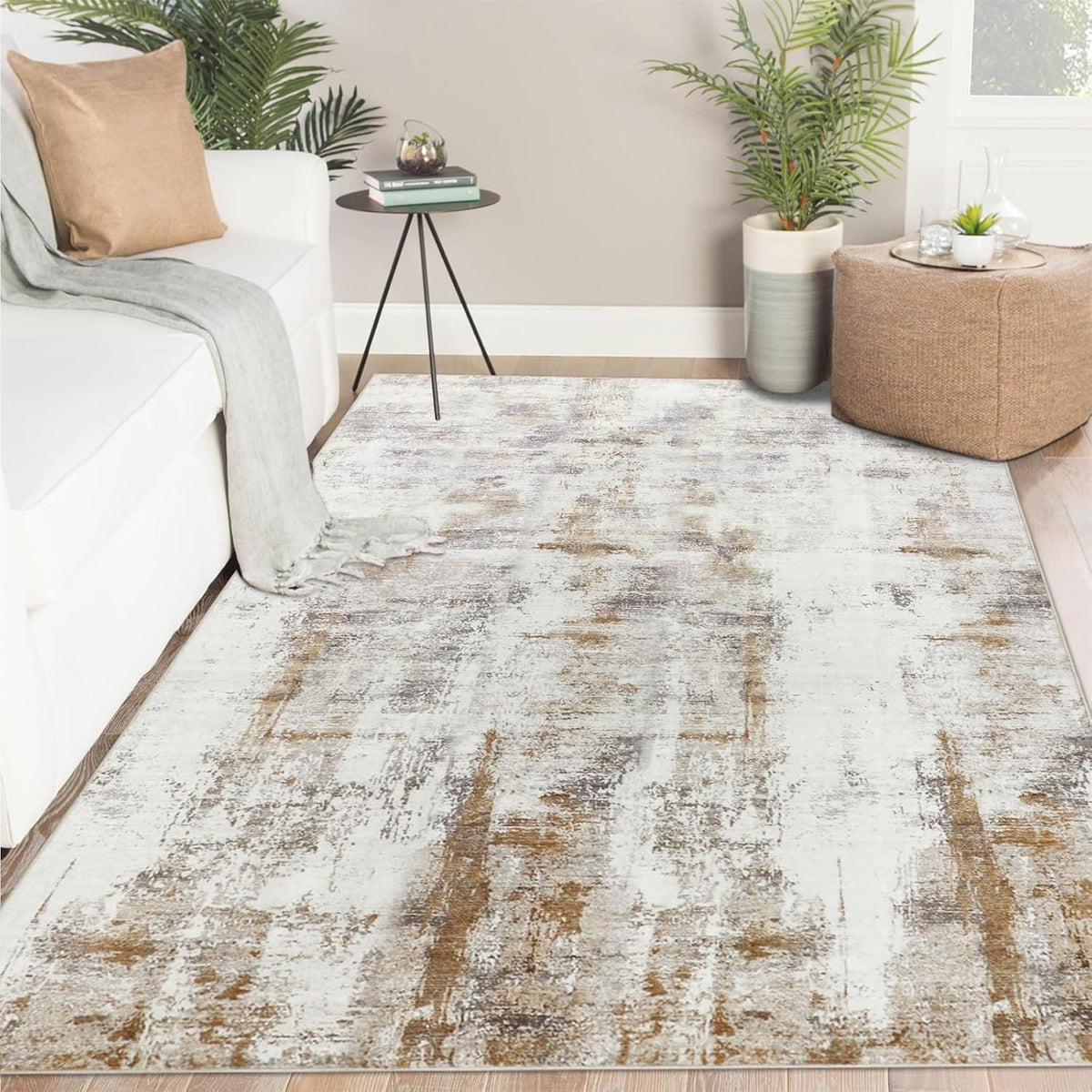 Wohnzimmer Teppich 160x230cm – Modern, Rutschfest & Waschbar