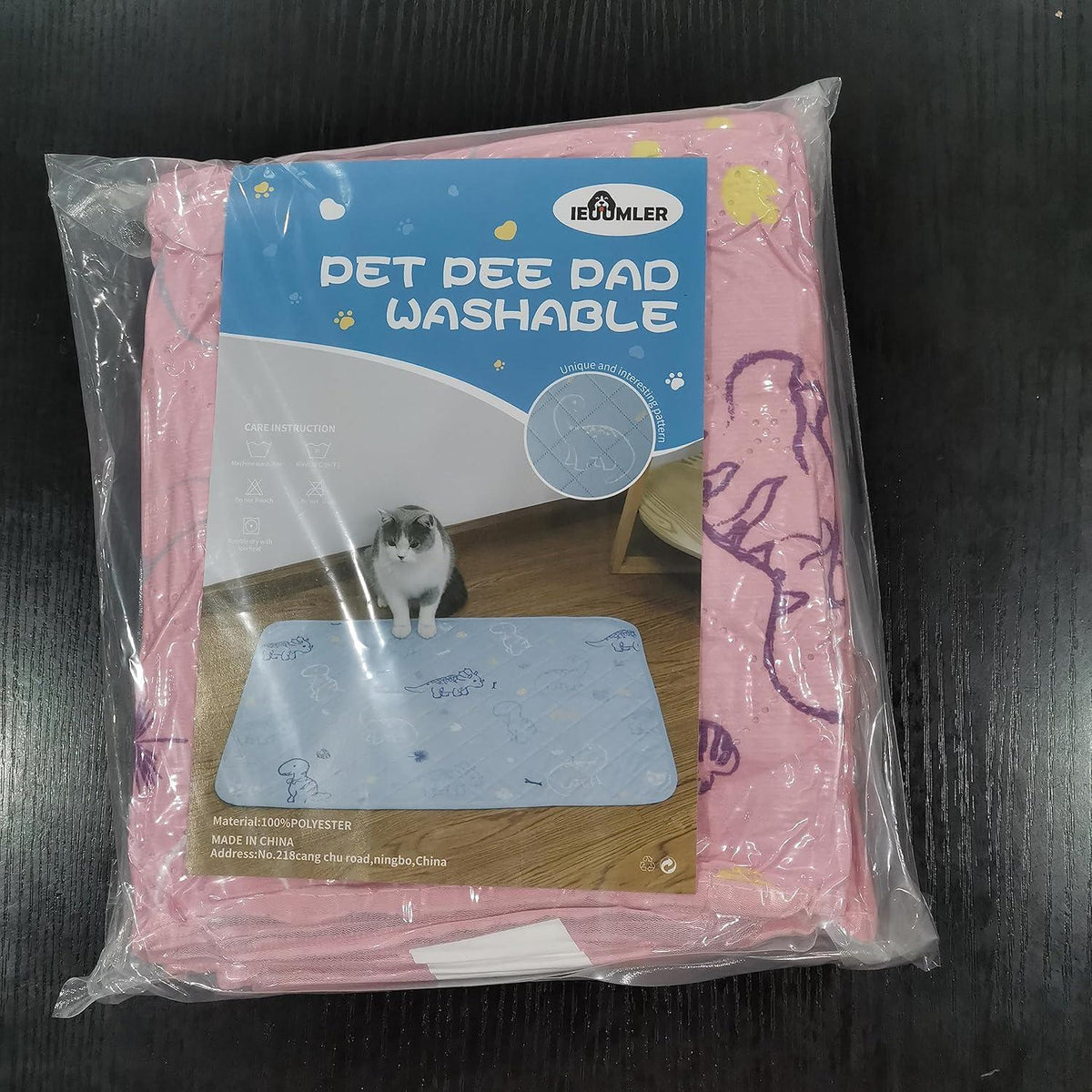 2er Set Welpenunterlagen Waschbar Wiederverwendbar Schnell Absorbierend Rosa 60x90cm