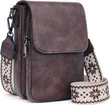 Handytasche Damen RFID Umhängetasche Leder große Kapazität