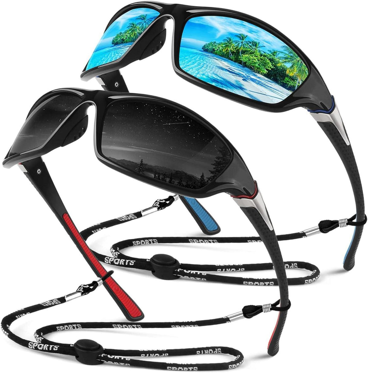 Polarisierte Sonnenbrille Sport Herren UV400 Schutz Cat 3 CE