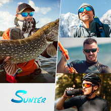 Sunier Polarisierte Sport Sonnenbrille Herren UV400 Cat 3 CE