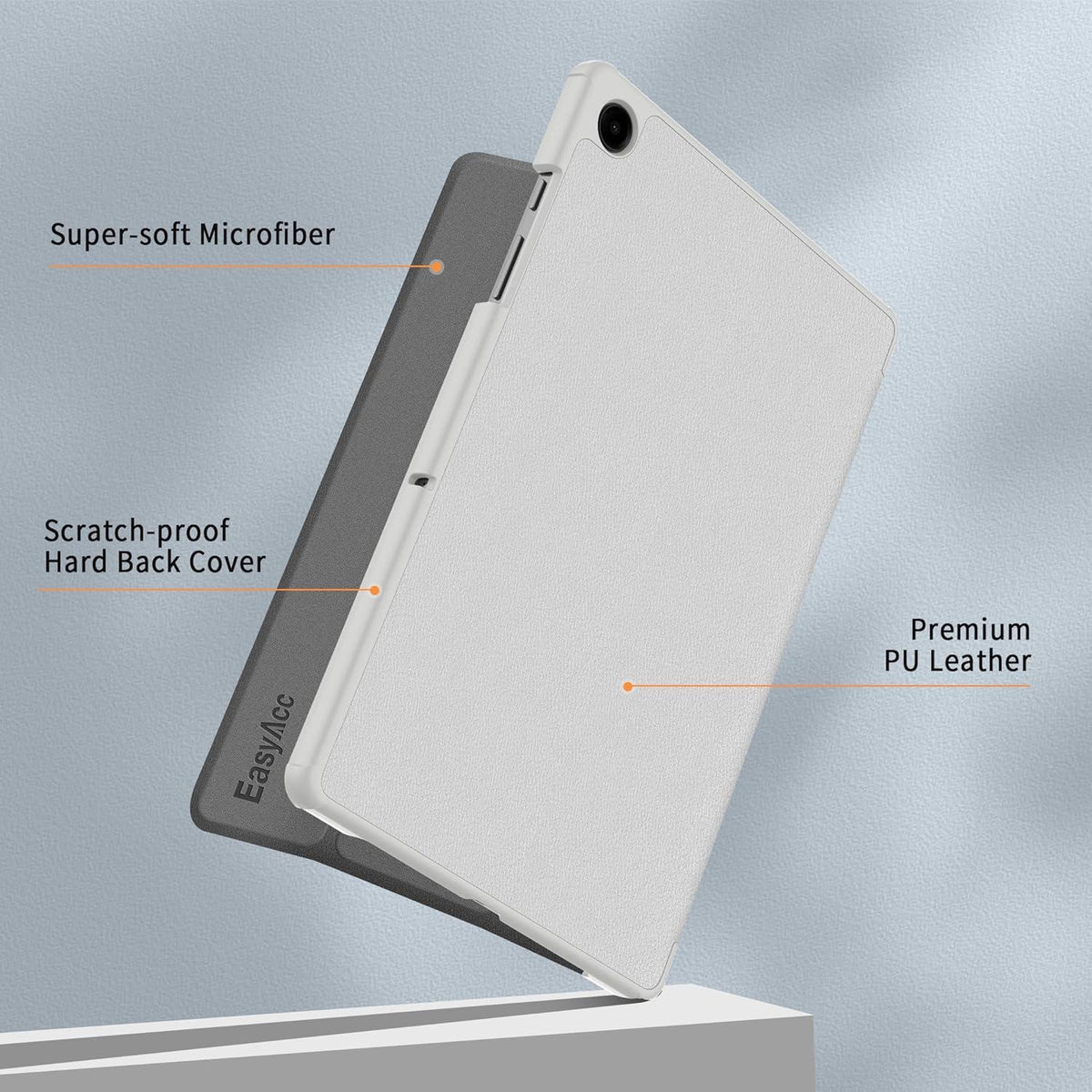 Schutzhülle für Samsung Galaxy Tab A9+ 11 Zoll 2023 Standfunktion Grau
