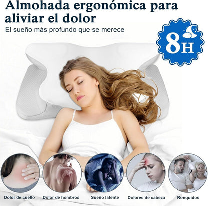 Orthopädisches Memory Foam Nackenstützkissen 62x41cm - Sei entspannt