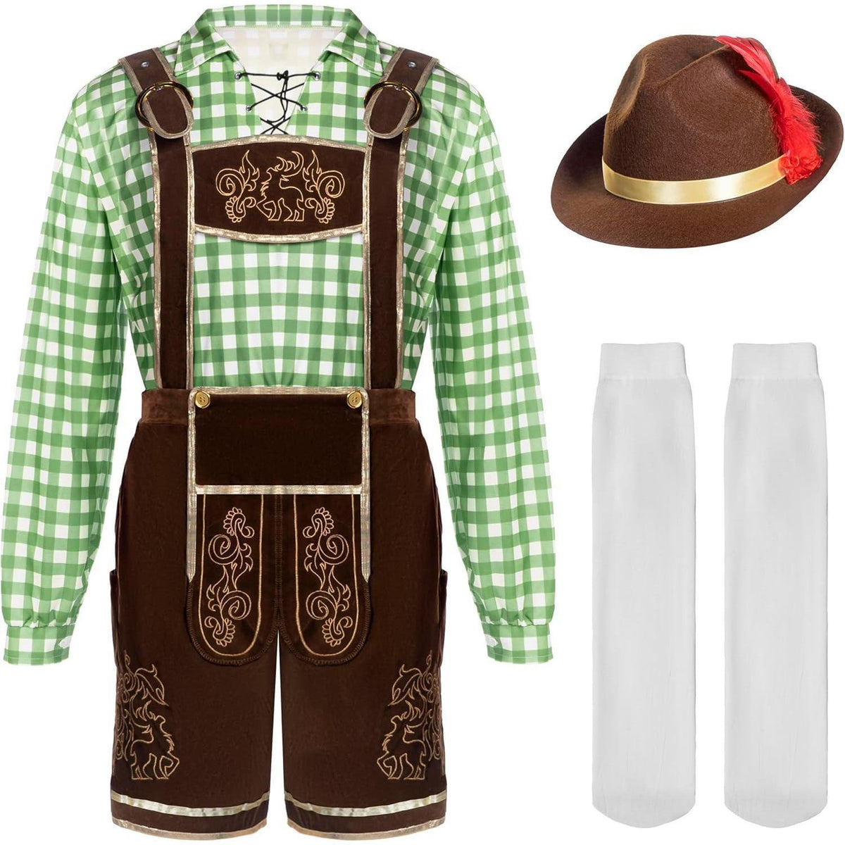 Oktoberfest Herren Kostüm Set - Bayerische Tracht Deluxe