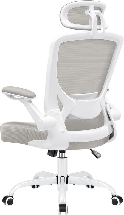 Ergonomischer Bürostuhl mit verstellbarer Kopfstütze und Armlehnen in