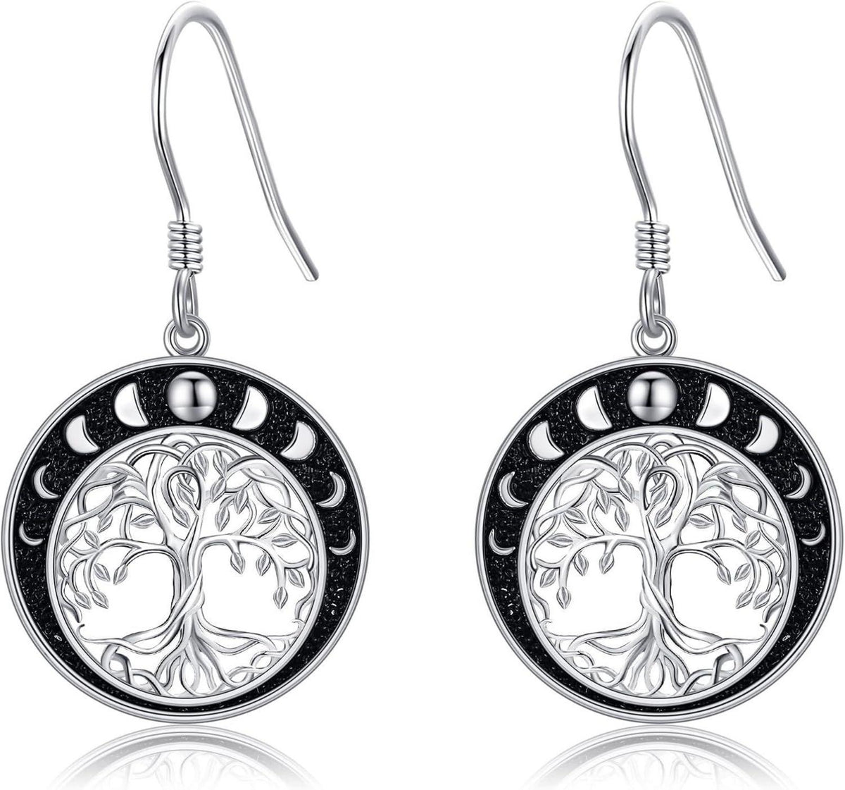 Lebensbaum Ohrringe Sterling Silber keltischen Knoten Dangle