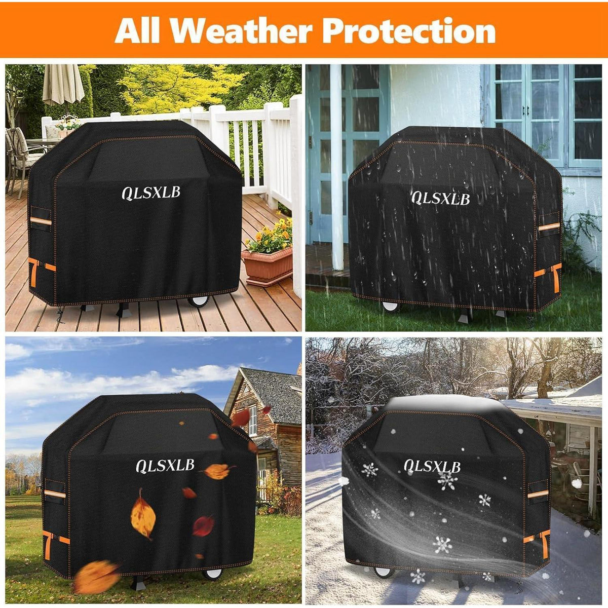 Wetterfeste Grillabdeckung 183x66x130cm – Robust & UV-Schutz
