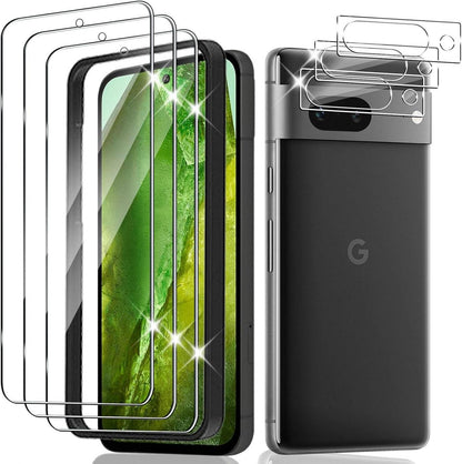 Schutzfolie Google Pixel 8A Panzerglas 3 Stück Anti-Kratzen 9H