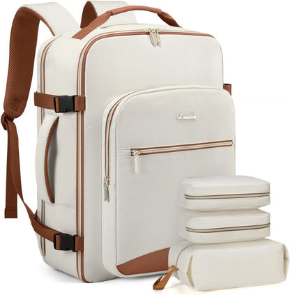 Handgepäck Rucksack 40L Reiserucksack Damen Kofferrucksack 17 Zoll