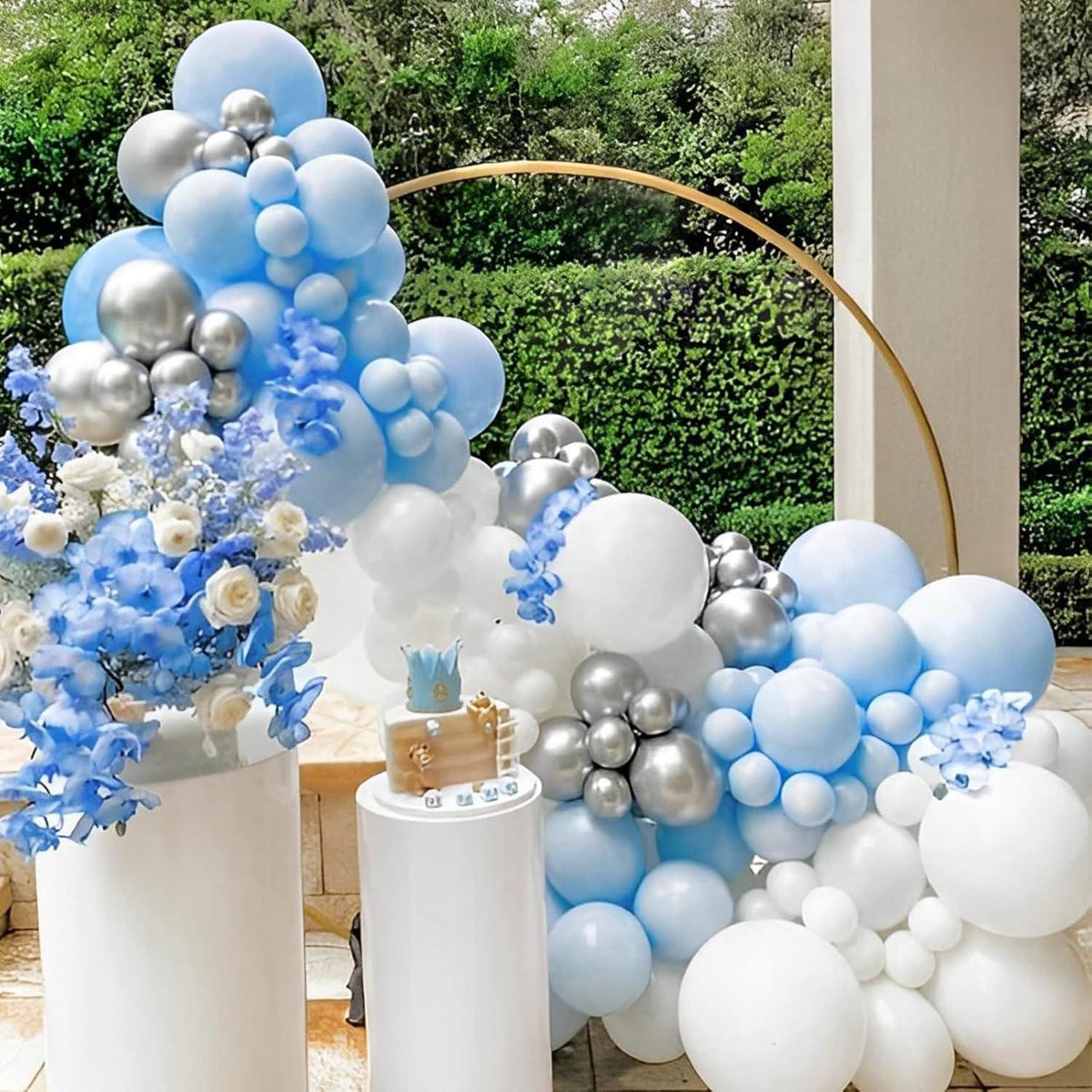 Luftballon Girlande Blau 130 Stück 5 10 12 18 Zoll Pastell Macaron